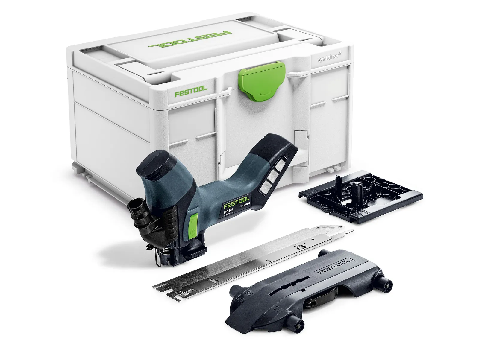 Akumuliatorinis pjūklas izoliacinėms medžiagoms FESTOOL ISC 240 EB-Basic + akumuliatorius